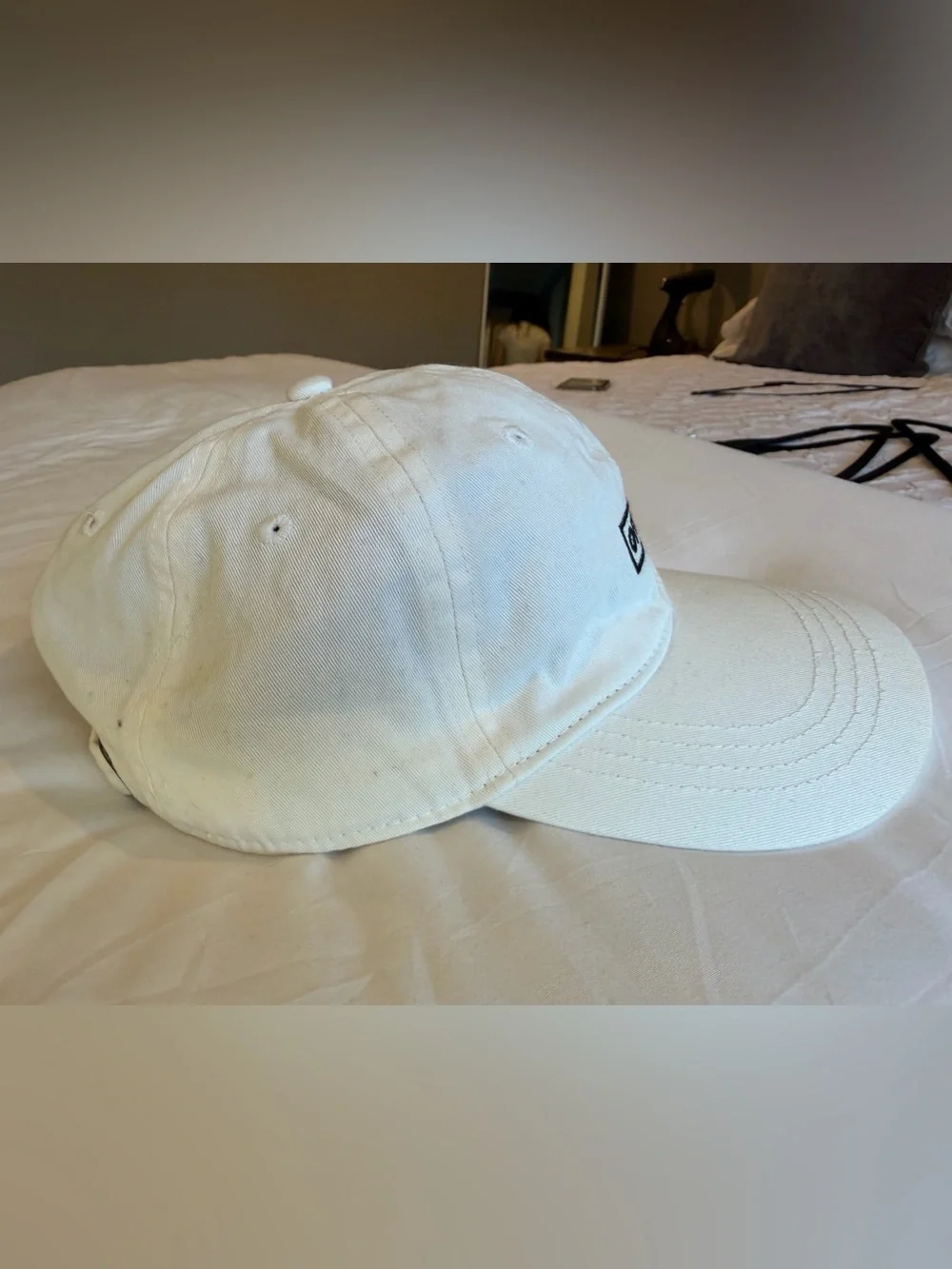 Liza Koshy Embroidered Offline White Baseball Cap